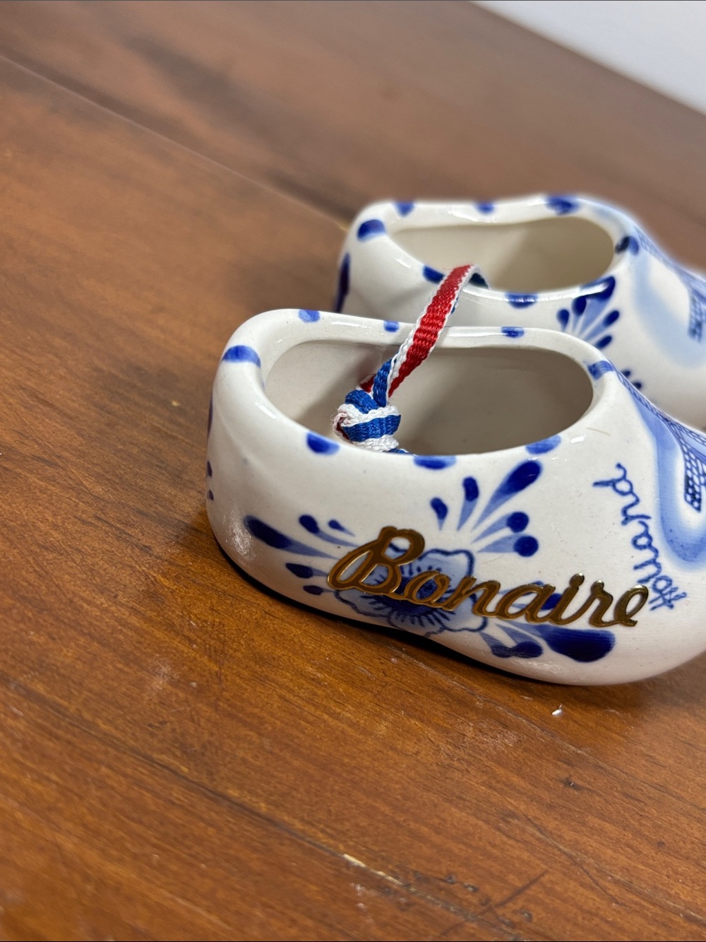 Delftblue Ceramic Souvenir Set Clog Shoe Holland Bonaire Dutch Home Decor Travel - Picture 13 of 13